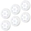 AMIR Motion Sensor LED Night Lights Battery Operated Super Bright 6 Pack