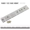 RUGER 1022 10/22 BASE SILVER RIFLE SCOPE MOUNT