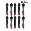Frcolor Sponge Tip Eyebrow Brush Eyeshadow Tip Dual Purpose Disposable Eye Shadow Brush Double Makeup Brush, 20 Pack, Black
