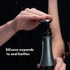OXO Steel Spillproof Wine Stopper Set, Black