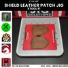 xTool F1 Shield Leather Hat Patch Jig, Laser Engraving Jig, Fiber Laser Template
