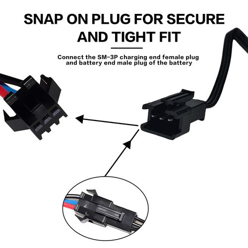 7.4V USB Charger Cable with SM-3PIN Plug Compatible RC Car RC Plane RC Tank RC Boat and Other Remote Control Toys for Universal 7.4V 2S Lipo Battery USB Charger with Battery Protection