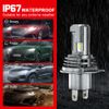 2PC Replacement Car Motorcycle H4 LED Headlight Bulb Light HID White 6000K