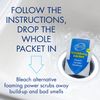 Glisten Garbage Disposer Foaming Cleaner, Lemon Scent, 2-Pack (8 Uses)