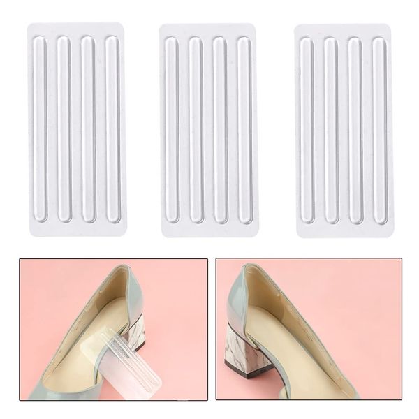 6 Paper Clear Silicone Thin Adhesive Tape Anti-wear Foot Stickers High Heel Shoes Cushion Affixed Care