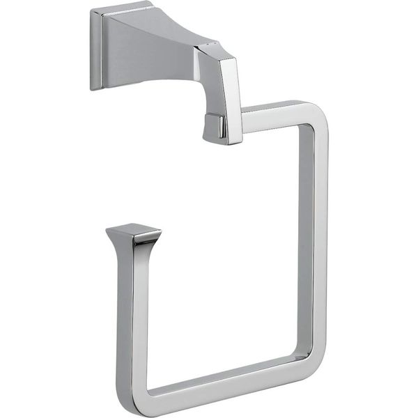 DELTA Dryden Towel Ring, Chrome, Bathroom Accessories, 75146 7.75 x 3.55 x 6.07 Inches