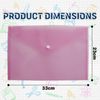 CHPL - A4 Document Wallet Folder Pink Colour | A4 Plastic Wallets | Translucent Stud Wallet | Envelope Files | Carry for Document Storage, Filing & Organisation. (1 Pack)