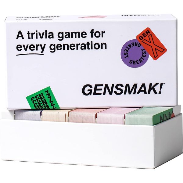 GENSMAK! Party Game - Fun for All Generations! Trivia Game for Kids and Adults, Great for Family Game Night, Ages 10+, 2+ Players, 30 Min Playtime, Made by Early Works