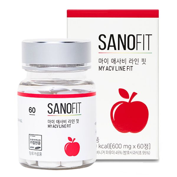 Sanofit Apple Cider Vinegar Apple Cider Vinegar Postbiotics, 60 Tablets, 3ea