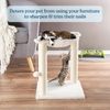 PETMAKER Cat Tree and Scratcher- Two Sisal Scratching Posts, Hammock Style