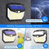 4 Pack 238 LED Solar Power Lights PIR Motion Sensor Outdoor Security Lamp Wall