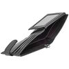 Hide and Sleek Mens Leather Security Chain Wallet, Notes, 8 Card Slots (Black)