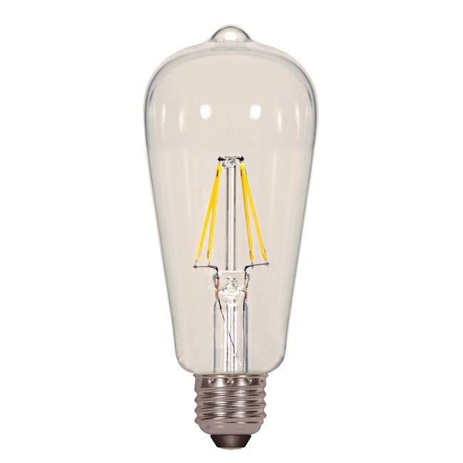 Satco S9581 Medium Bulb in Light Finish, 5.50 inches, 1 Count (Pack of 1), Clear