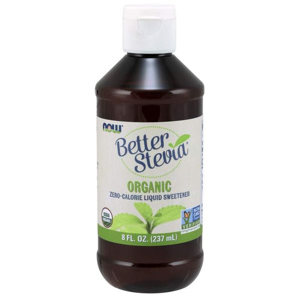 NOW BetterStevia Organic Zero Calorie Sweetener 8 Oz Liquid 1 Pack