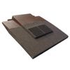 Granulated Light Brown Plain in-line Roof Tile Ventilator & Pipe Adapter