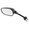 Emgo 20-43032 Matte Black Left Side Replacement Mirror for Kawasaki EX650