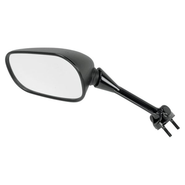 Emgo 20-43032 Matte Black Left Side Replacement Mirror for Kawasaki EX650