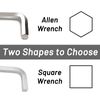 Yopolaz Square Wrench Key Sets - 3mm,4mm,5mm,6mm (Square 4 Size - Medium)