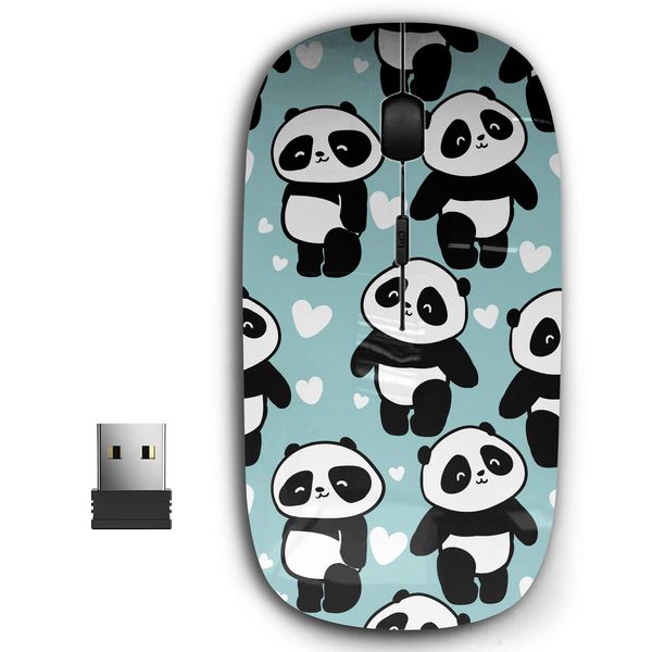 2.4G Ergonomic Portable USB Wireless Mouse for PC, Laptop, Computer, Notebook with Nano Receiver ( Cute Panda )