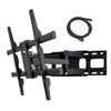VideoSecu MW380B5 Full Motion Articulating TV Wall Mount Bracket for Most 37"-70" LED LCD Plasma HDTV Up to 125 lbs with VESA 684x400 600x400 400x400 150x100mm, Dual Arm Pulls Out Up to 14" AW9