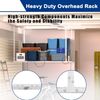 3X4Ft Heavy Duty Overhead Garage Storage Rack - Adjustable Ceiling Shelving with