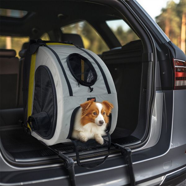 Bingopaw 2 in 1 Dog Car Seat Stroller Foldable Pet Dog Travel Trolley Pushchair