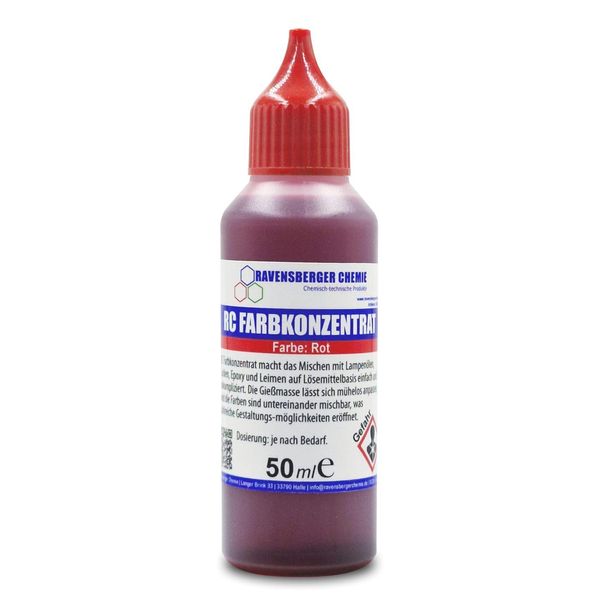 Generisch Colour Concentrate Red RC Colour Concentrate Solvent Based 50 ml (Red)