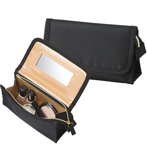 Esol 213004 Makeup Pouch, Accessory Holder, Mirror, Built-in Mirror, Stylish, Gorgeous, Eltrad Gold Series