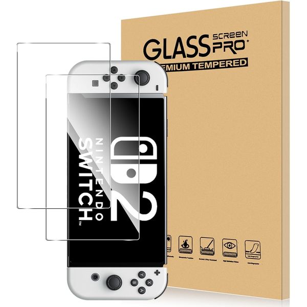 Glass Screen Protector for NBCP Switch 2 Game Console Accessories (1 Pack) - Tempered Glass Lifetime Edition