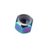Titanium Anti-Lock Nut M4 P0.7 Nylon Nut Anti-Lock Hex Nut Rainbow