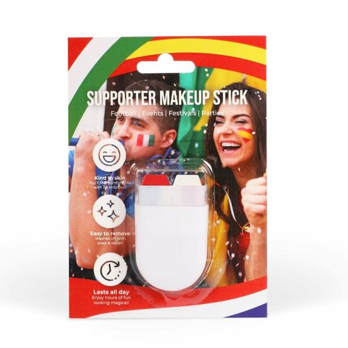 Red and White Face Paint Supporter Make Up Stick - St George England Facepaint Stick for Sports and other Events