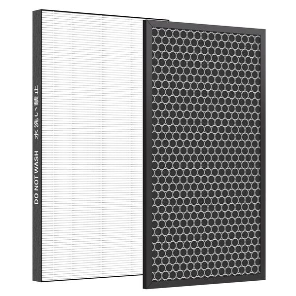 MSHNE Sharp Air Purifier Replacement Filter, Deodorizing Filter FZ-D70df, Dust Collection Filter, Fz-D70hf, Dust Collection Filter, HEPA Compatible, Activated Carbon, Easy to Clean, Compatible with