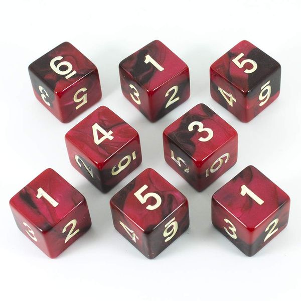 Paladin Roleplaying Marble D6 Dice Set (Blood God)