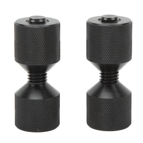 Flange Pin Quick 2 Hole Tweezers Flange Alignment Pin Aluminum Flange 2 Hole Flange Alignment Pin Dowel Pin Durable Easy Installation Portable Tool Black M12 2pcs