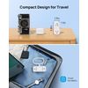 5Ft Ultra Thin Extension Cord，with 4 USB Charger (1USB C), 4 AC Outlets