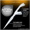 DenTek Cross Flosser Plaque Control Floss Picks, X-Shaped Floss, 75 Count