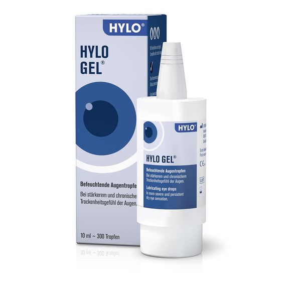 HYLO GEL Augentropfen bei trockenen Augen, langanhaltend, mit Hyaluronsäure, 10 ml