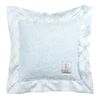 Little Giraffe Chenille Houndstooth Pillow (Blue)