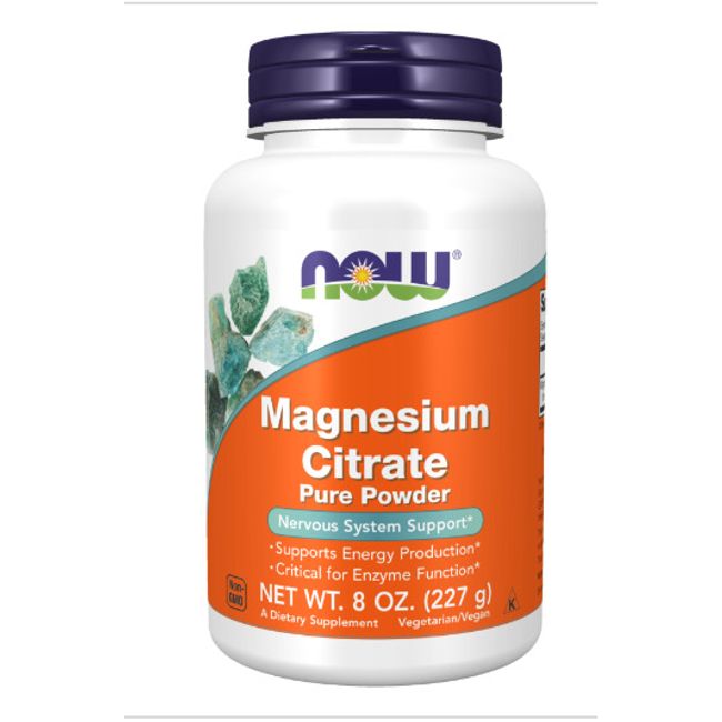 Now Foods Magnesium Citrate Powder, 8 oz.