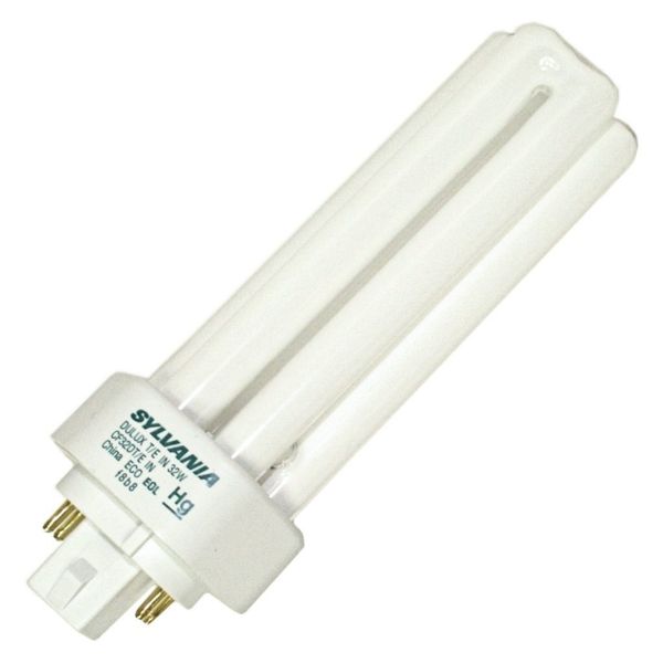 Sylvania DULUX 32W Triple Compact Fluorescent Light Bulb 3500K 10 Pack