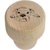 19mm 'Grumpy Boxer Dog' Wooden Bottle Stopper/Cork (BS00020014)