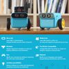 ELECFREAKS microbit TPbot Smart Coding Robot Car with 2 Modes, STEM Educational Project for School and Home, BBC Micro:bit DIY Programmable Car with Wiki Tutorial(Without Micro:bit)