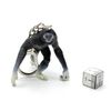 Miniblings Gibbon monkey keychain key ring black white hands feet