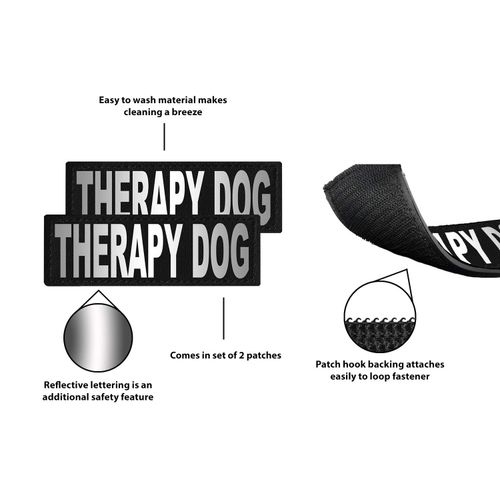 Dogline "Therapy Dog Removable Patches, Small/Medium
