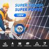 PFCTART 100W 12V Solar Panel High Efficiency Monocrystalline Module RV Boat Home