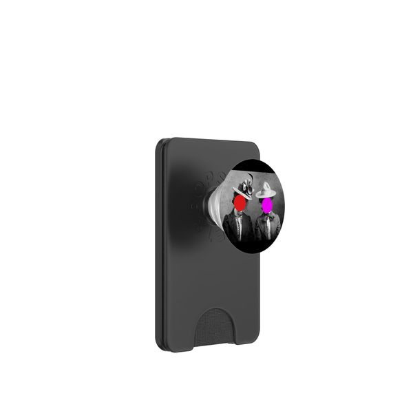 Sticker Face Pink Red Hats PopSockets PopWallet for MagSafe