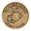 Brass Marines Applique for Funeral Box/Cube Cremation Urn, Pewter Also Available