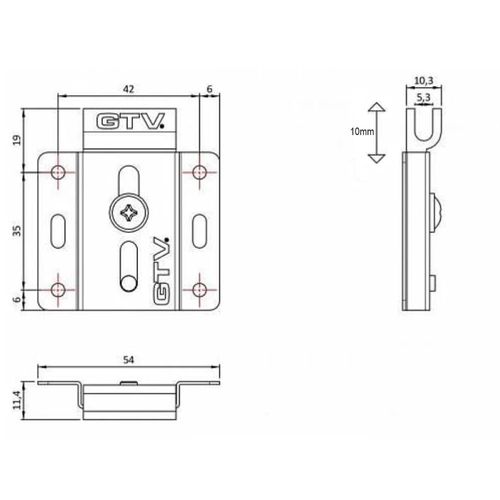 Wardrobe Sliding Door Track Gear System Kit - MITO - 2000mm, 2500mm or 3000mm (1x Upper Slide)