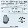 2" Liquid Tight NM Conduit Fitting Connector Nut & Gasket UL CSA 2 pc