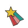 Kipling RAINBOW STAR PIN Keyring , 0 cm, 0.01 liters, Multicolour (Multicolor)
